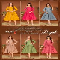 Dee Cee Priyal Wholesale Flared Long Kurtis Collection