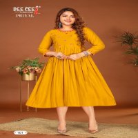 Dee Cee Priyal Wholesale Flared Long Kurtis Collection