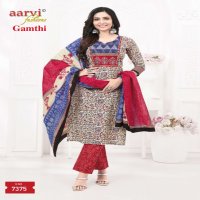 Aarvi Gamthi Vol-6 Wholesale Ready Made Tops With Pant And Dupatta