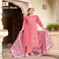 alok suits kaani touch zam cotton stylish ladies suits