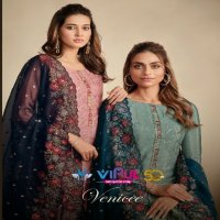 vipul fashion venicee embroidery work chinon ladies suits