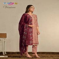 vipul fashion venicee embroidery work chinon ladies suits