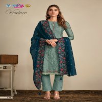 vipul fashion venicee embroidery work chinon ladies suits