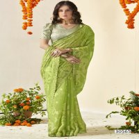 Vallabhi Agnira Vol-4 Wholesale Floral Print With Swaroski Work Sarees