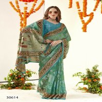 Vallabhi Nanika Wholesale Floral Print Indian Sarees