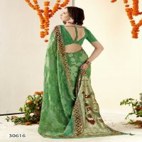 Vallabhi Nanika Wholesale Floral Print Indian Sarees