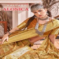 Vallabhi Alonica Wholesale Abstract Print Chiffon Fabrics Sarees