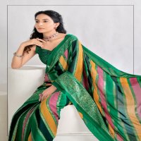 Kashvi Ajnabee Vol-17 Wholesale Dull Moss Fabrics Ethnic Sarees