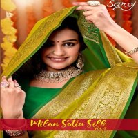 Saroj Milan Satin Silk Vol-5 Wholesale Pure Satin Silk Ethnic Sarees