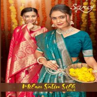 Saroj Milan Satin Silk Vol-6 Wholesale Pure Satin Silk Ethnic Sarees