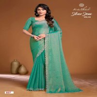 silver stone vol 6 by kashvi creation malai silk regular wear saree exports