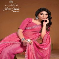 silver stone vol 6 by kashvi creation malai silk regular wear saree exports