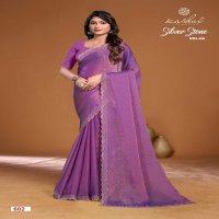 silver stone vol 6 by kashvi creation malai silk regular wear saree exports