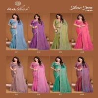 silver stone vol 6 by kashvi creation malai silk regular wear saree exports