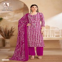 alok suits neel kamal zam print designer embroidery 3pcs suits