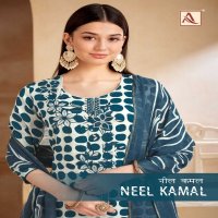 alok suits neel kamal zam print designer embroidery 3pcs suits