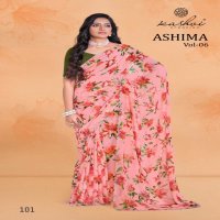 kashvi creation ashima vol 6 unique georgette saree collection