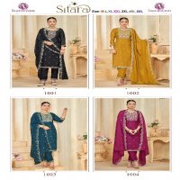 isavasyam sitara georgette shimmer readymade plus size 3pcs dress