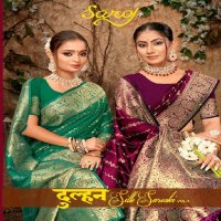 Saroj Dulhan Silk Saroski Vol-4 Wholesale Silk With Heavy Saroski Work Sarees