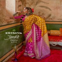 Kreshva Preyasi Wholesale Mercerized Sigma Silk Designer Sarees