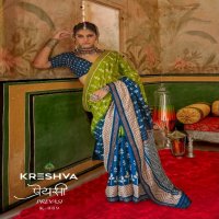 Kreshva Preyasi Wholesale Mercerized Sigma Silk Designer Sarees