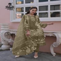 Laiba Am Vol-349 Wholesale Pure Organza Kurtis With Pant And Dupatta