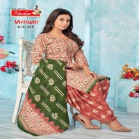 shringar vol 4 by navkar cotton print readymade patiala big size 3pcs dress