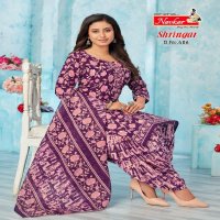 shringar vol 4 by navkar cotton print readymade patiala big size 3pcs dress