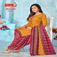 shringar vol 4 by navkar cotton print readymade patiala big size 3pcs dress