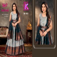 Queen Kids heritage vol 1 full stitch designer half saree kids pattu lehenga choli