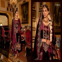 ibiza nazrana viscose velvet winter special pakistani suit supplier