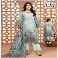 Jade Chevron Exclusive Heavy Cotton Vol-9 Wholesale Lawn Printed Dress Material