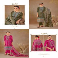 Zulfat Sajni Wholesale Pure Jaam Cotton With Work Dress Material