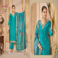 Aanchi Suri Wholesale Roman Silk V Neck Top With Bottom And Dupatta