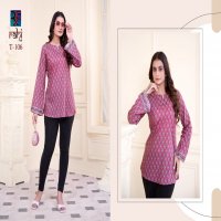 Rahi Fab Tunic Vol-1 Wholesale Cambric Cotton Short Tops