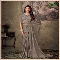 gucci by sanskar tex prints chiffon attractive look saree with stitch blouse