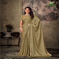 gucci by sanskar tex prints chiffon attractive look saree with stitch blouse