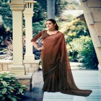 sanskar tex prints firki chiffon weaving pattern trendy design saree exports