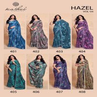 kashvi creation hazel vol 4 satin georgette stylish best saree online