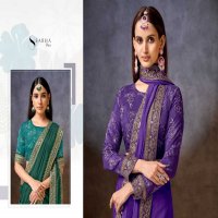 sarha By Aura diva gulaab viscose muslin function wear Ethnic Sarees