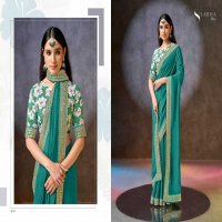 sarha By Aura diva gulaab viscose muslin function wear Ethnic Sarees