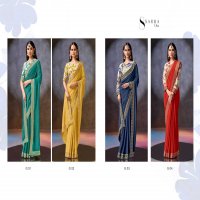 sarha By Aura diva gulaab viscose muslin function wear Ethnic Sarees