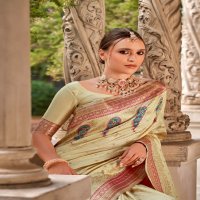 rajpath pihu silk popular design stylish look silk with blouse