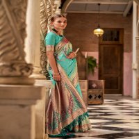 rajpath pihu silk popular design stylish look silk with blouse