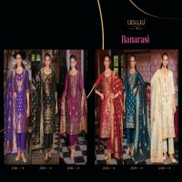 banarasi vol 1 by lily And lali banarasi jacquard silk full stitch festive 3pcs dress