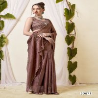 Vallabhi Nilanjana Wholesale Floral Print With Swaroski Work Sarees