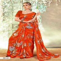 Vallabhi Priyanshi Wholesale Floral Print With Readymade Blouse Sarees