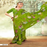 Vallabhi Priyanshi Wholesale Floral Print With Readymade Blouse Sarees