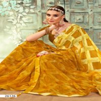 Vallabhi Priyanshi Wholesale Floral Print With Readymade Blouse Sarees