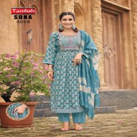 Taniksh Sona Vol-4 Wholesale Capsule Print Kurtis With Pant And Dupatta